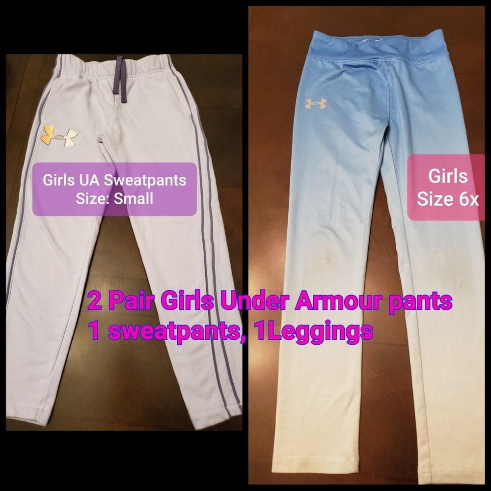 2 pair of Girls Under Armour Pants